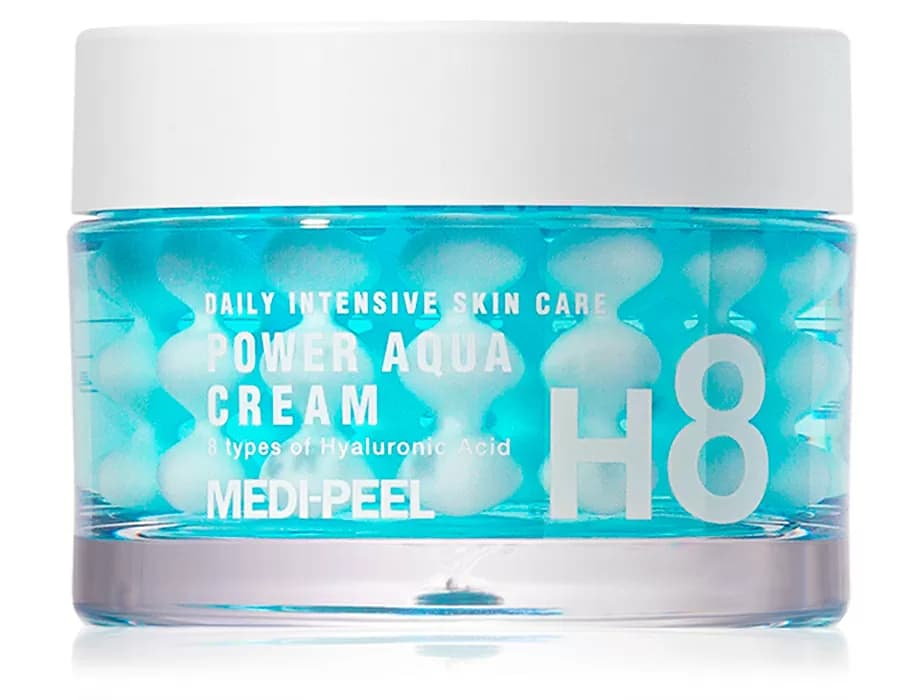 Зволожуючий крем для обличчя з пептидними капсулами Medi-Peel Power Aqua Cream, 50г - зображення 1