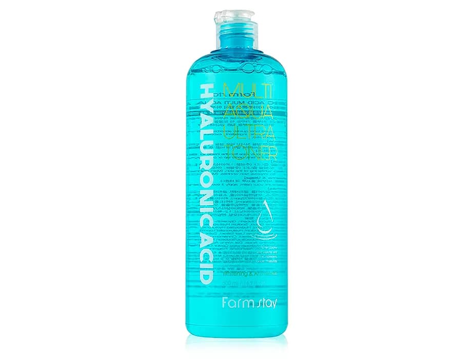 Зволожуючий гіалуроновий тонер для обличчя FarmStay Hyaluronic Acid Multi Aqua Ultra Toner, 500мл
