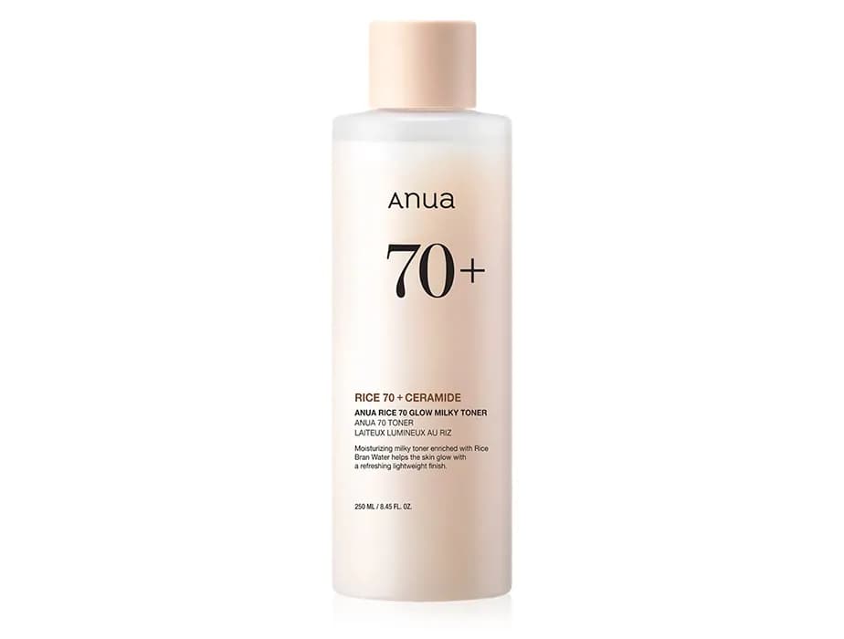 Молочний тонер для сяйва шкіри обличчя з рисом Anua Rice 70 Glow Milky Toner, 250мл