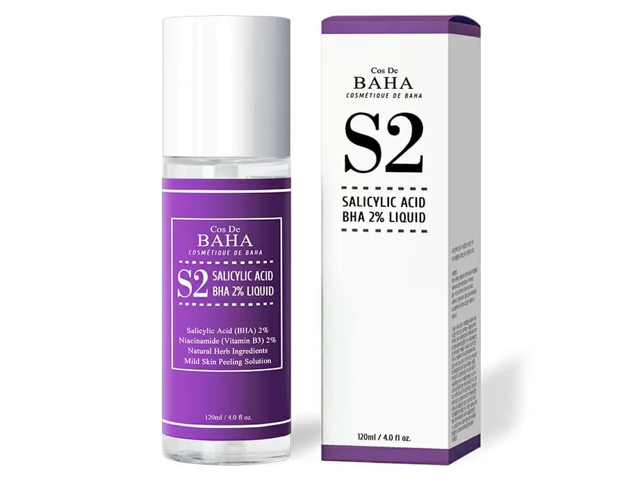 Тонер для лікування акне та звуження пор Cos De BAHA S2 Salicylic Acid BHA 2% Liquid, 120мл