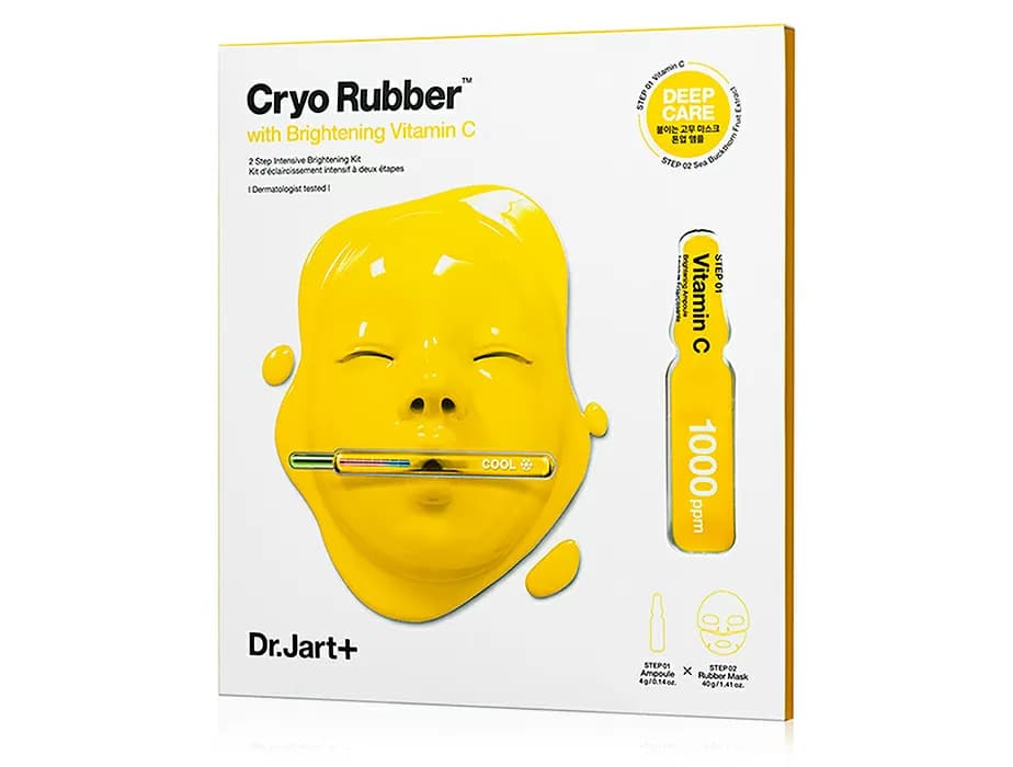 Освітлююча альгінатна маска для обличчя з вітаміном C Dr. Jart+ Cryo Rubber With Brightening Vitamin C - зображення 1