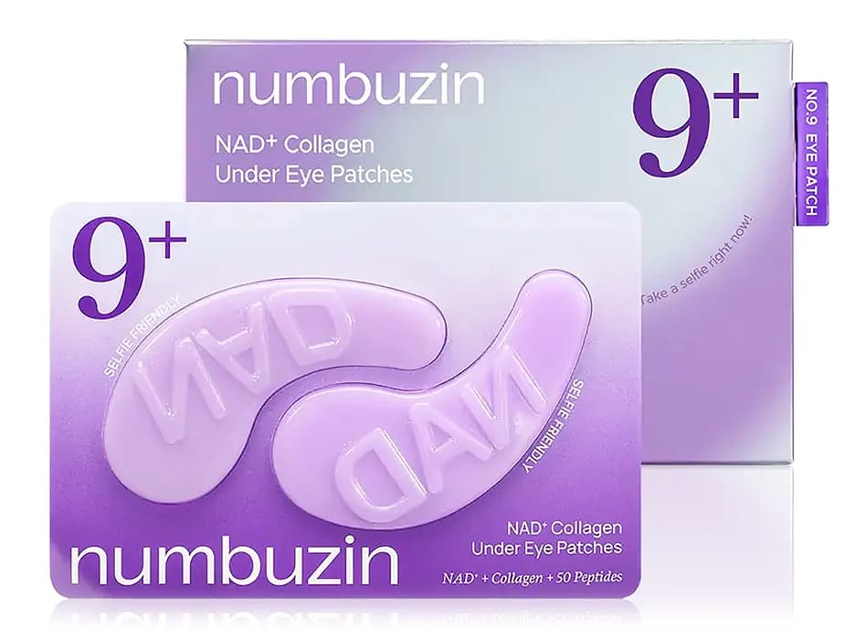 Ліфтинг-патчі під очі з колагеном та пептидами Numbuzin No.9 NAD+ Collagen Under Eye Patches, 5уп по 2шт - зображення 1