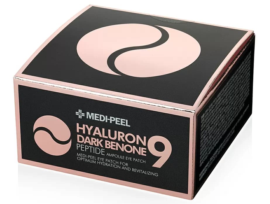 Осветляющие патчи под глаза с пептидами Medi-Peel Hyaluron Dark Benone Peptide 9 Ampoule Eye Patch, 60шт - зображення 1