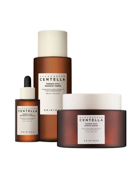 Skin1004 Набір для обличчя з центеллою і пробіотиками Madagascar Centella Probio-Cica Essence (тонер, сироватка, крем)