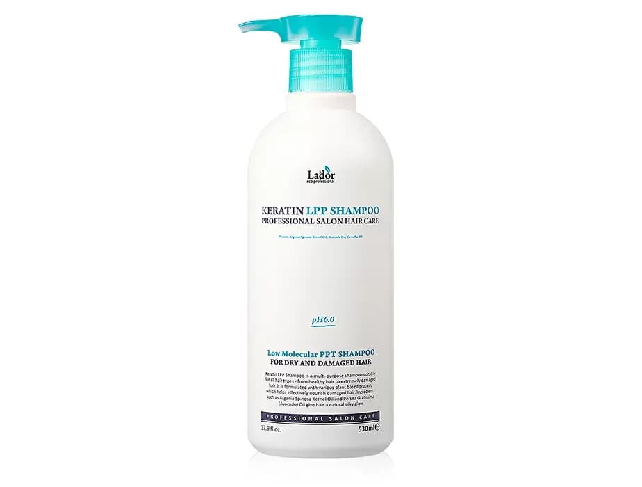 Кератиновий шампунь для волосся з комплексом амінокислот Lador Keratin LPP Shampoo, 530мл - зображення 1