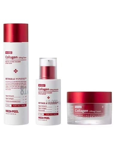 Антивіковий набір для обличчя з ретинолом і колагеном Medi Peel Retinol Collagen (крем, тонер, сироватка)